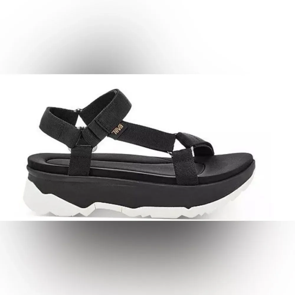 Teva Women's Jadito Universal Strappy Platform Sandals size 7 Black Chunky